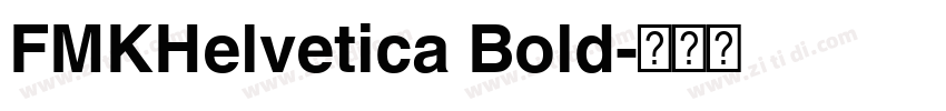 FMKHelvetica Bold字体转换